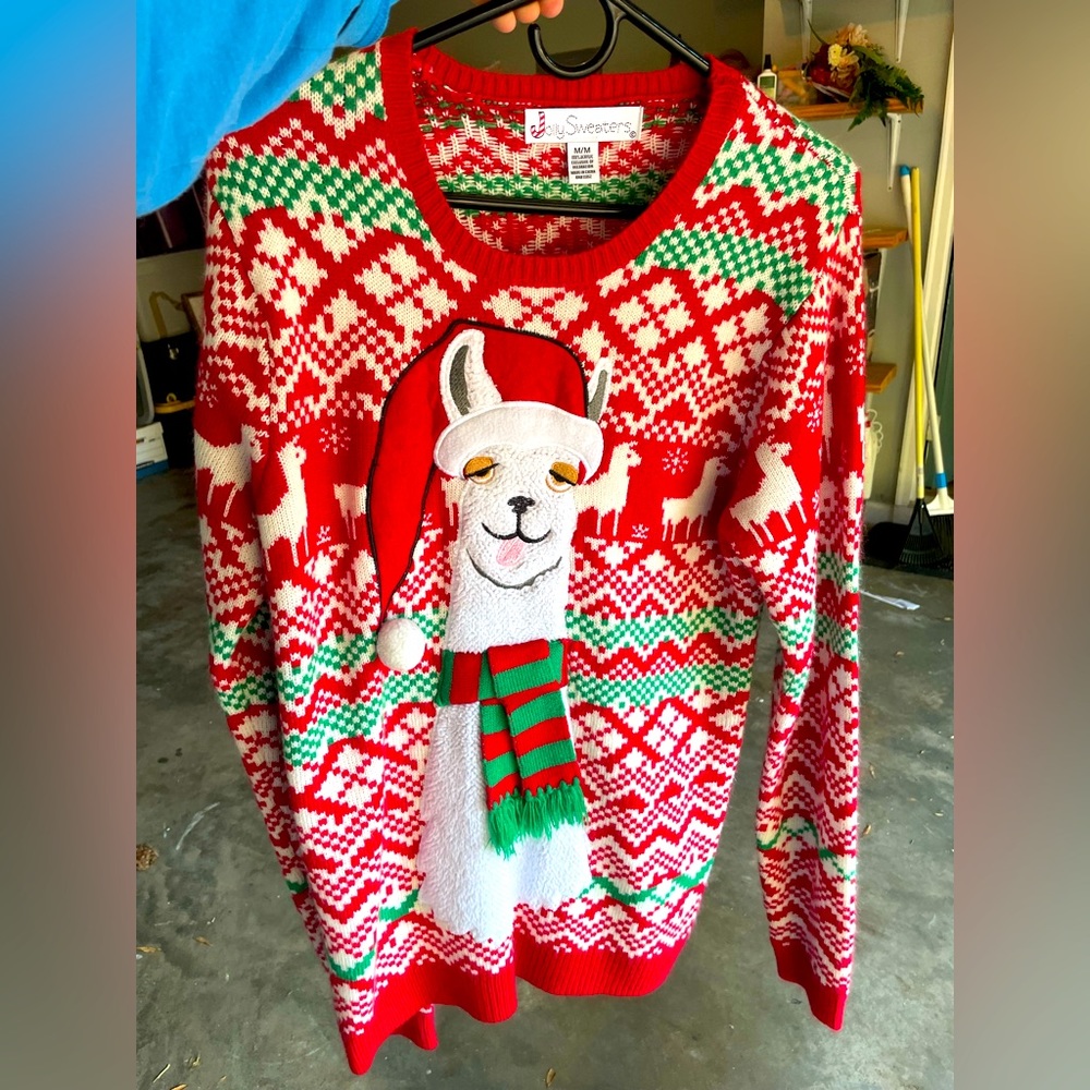 Joy Sweaters Red Lama Men’s Sweater